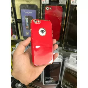 Ốp lưng đỏ bóng cho Iphone 6 Plus Hàng cao cấp