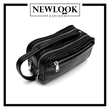 Men's Handheld Black Clutch