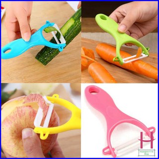 Dao Nạo Vỏ Rau Củ Quả, Trái Cây Lưỡi Sứ Đa Năng Tiện Dụng { H }