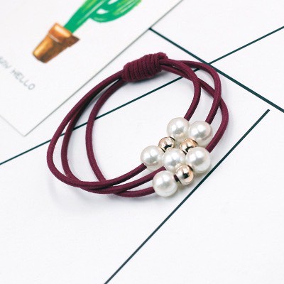 Cột Tóc Trân Châu Cao Su Co Giãn