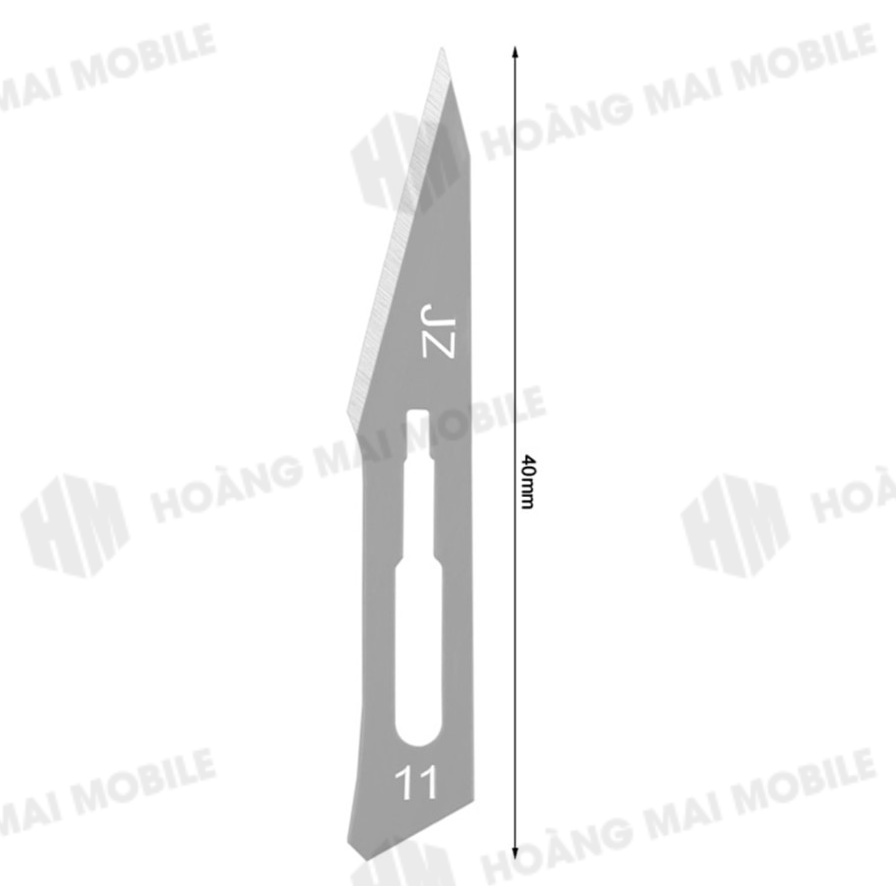 Lưỡi dao JUNBEI dùng để cắt, cạo, tách keo và hỗ trợ mở máy sửa điện thoại. 10 lưỡi