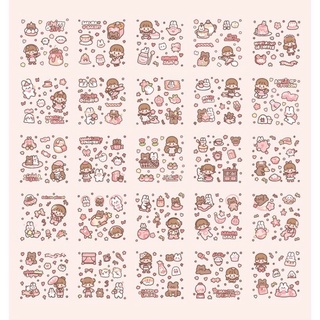 [sticker] LẺ 1 TẤM - Hình dán Cô bé Hoa Anh Đào - trang trí Bullet Journals, laptop, máy tính, mỹ thuật sáng tạo … 🐻🌸🌸