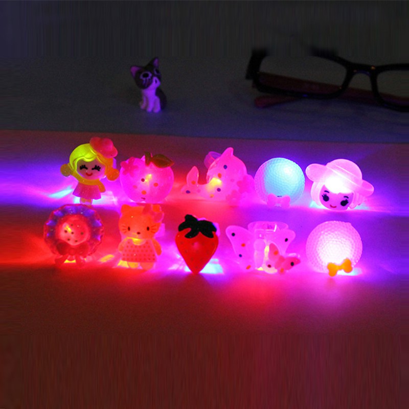 Nhẫn Dạ Quang Ngôi Sao Tỏa Sáng Trong Bóng Tối Đồ Chơi Trẻ Em Đèn Flash LED Hoạt Hình Phát Sáng Trong Bóng Tối Đồ Chơi Cho Trẻ Em Đồ Chơi Cho halloween