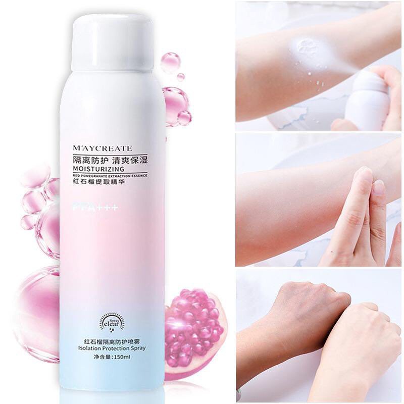 Xịt Chống Nắng Trắng Da MayCreate 150ml ,Xịt chống nắng body ,Sịt chống nắng cho Makeup hỗ trợ che khuyết điểm