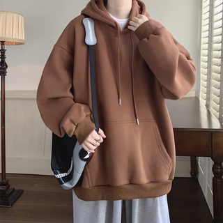 Áo Hoodie trơn basic nam nữ unisex form rộng mặc cực đẹp, chất nỉ cotton Hàn cao cấp hợp mọi thời đại