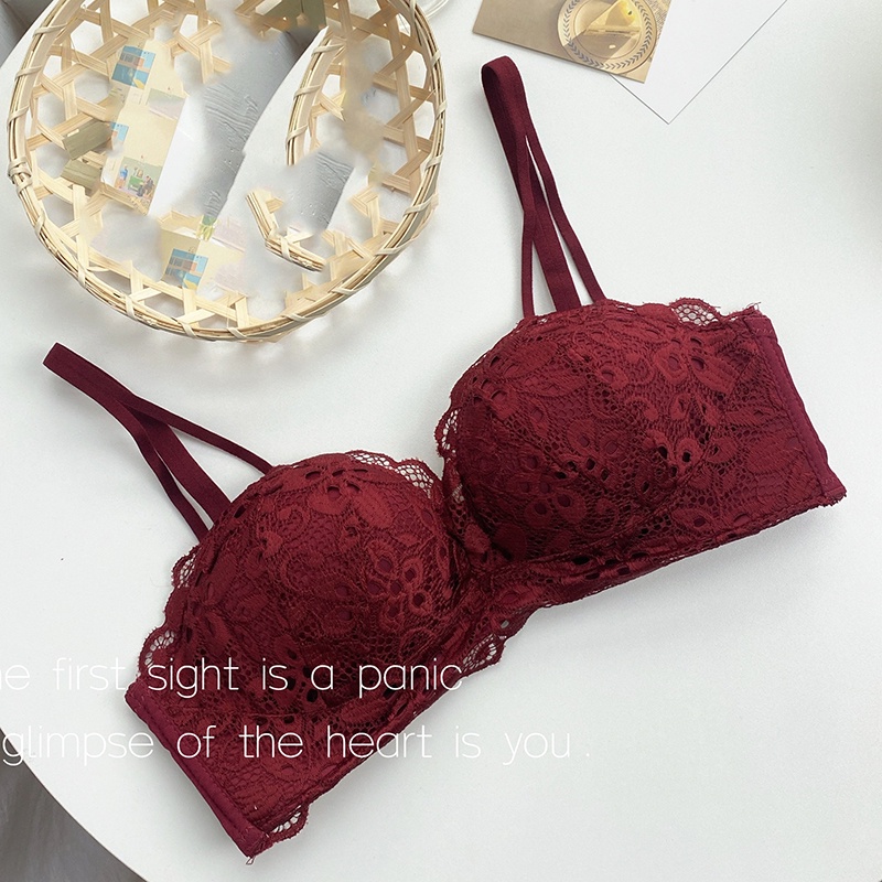 Áo Lót Nâng Ngực 3/4 Cup 32-38AB Bằng Ren Dày Dặn Mềm Mại Gợi Cảm Dành Cho Bạn Nữ