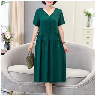 Đầm Trung Niên Lụa Cotton Mềm Mát VH46