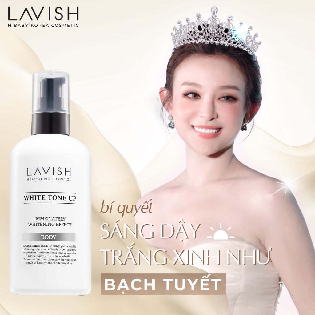 Ảnh Kem dưỡng trắng body Ban Đêm LAVISH H BABY 250ml 3