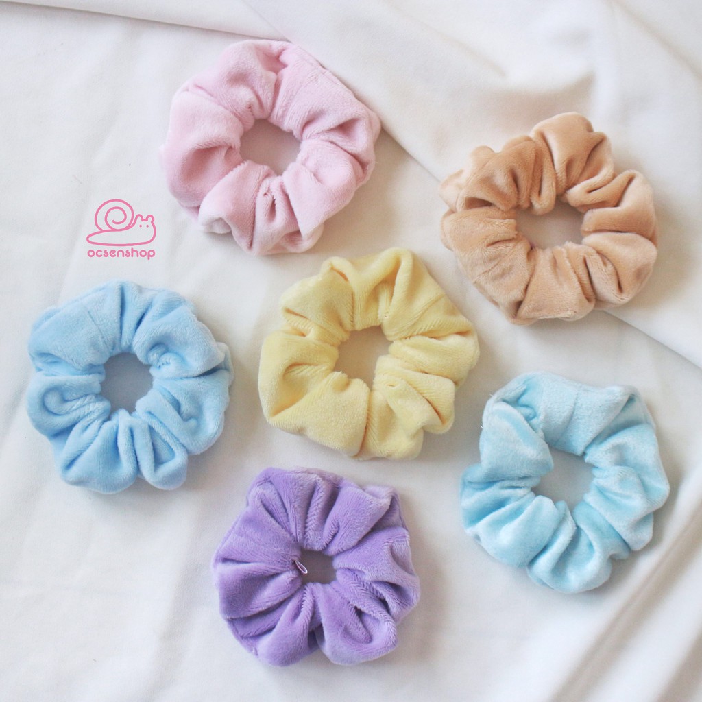 Chun buộc tóc Scrunchie bông mềm