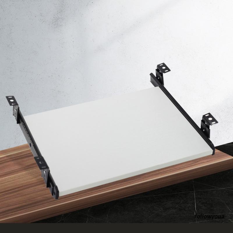1 Pair Height-Adjustable Guides with  Bearing for Drawer Keyboard Shelf
