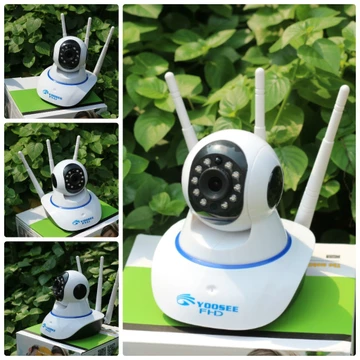 camera wifi Yoosee HD720P, camera wifi 3 anten siêu nét 2020 hỗ trợ thẻ nhớ
