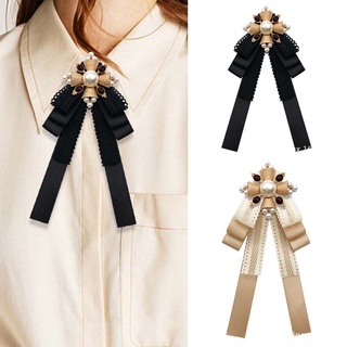 Cài Cổ Áo Hình Nơ Ren Phong Cách Baroque Hàn Quốc Cổ Điển Dành Cho Nữ