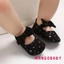 ♬Mg♪-Toddler Girl Cũi Giày Vải Cho Bé Nơ Đế Mềm Prewalker Giày Thể Thao