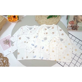 [3-10kg] Áo dài tay cho bé sơ sinh vải pettit mềm mịn - mevabe