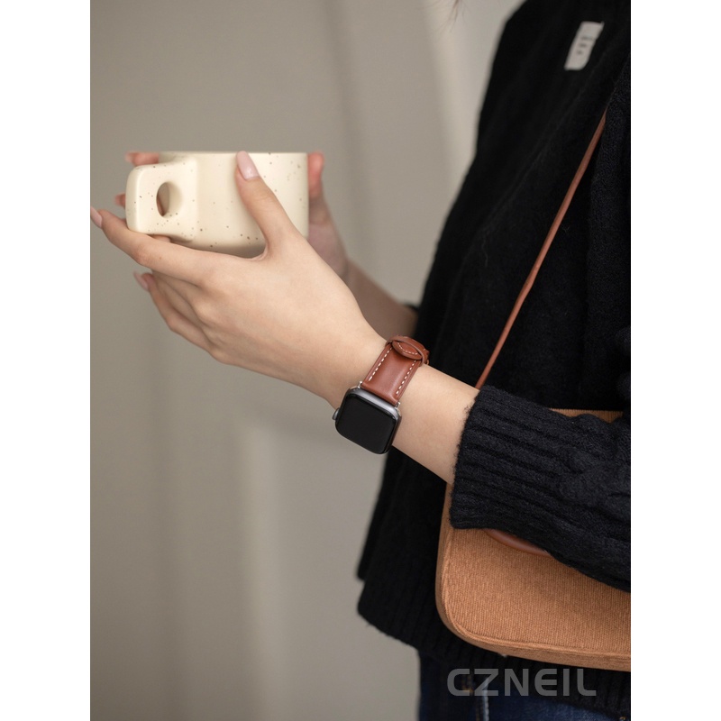 Dây đeo khí quyển đơn giản bằng kim loại dành cho nữ Thích hợp cho Apple Watch S11 SE3 Ultra3 S10 S9 S8 SE S7 S6 Ultra 49mm 46mm 42mm 44mm 41mm 45mm Dây đeo cổ tay