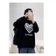 Áo sweater nữ unisex tay dài form rộng in trái tim Free Style vải nỉ da cá 100 cotton - HappyFamily