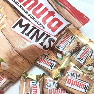 Bánh xốp kẹp socola hạt dẻ Hanuta minis Đức 200g