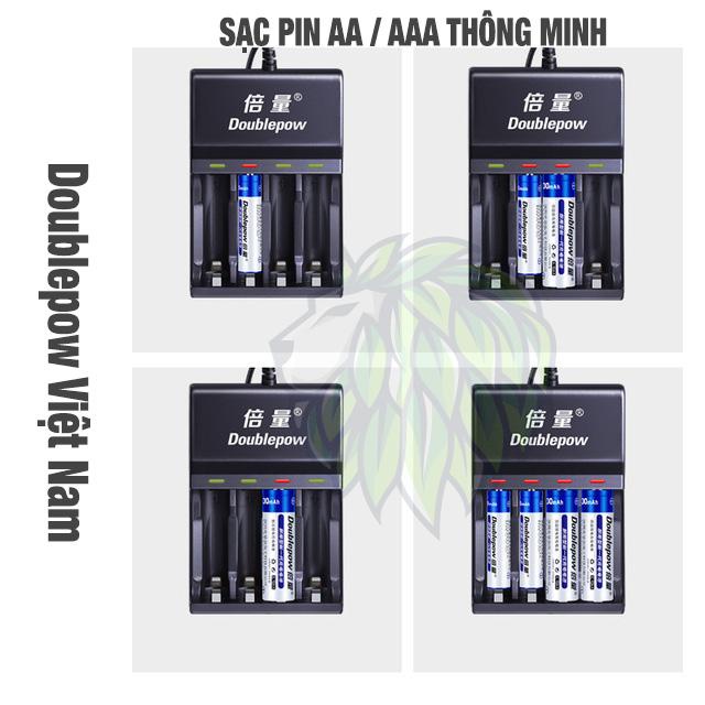 Sạc Pin AA AAA Doublepow UK83 Tự Ngắt cho những đồ dùng sử dụng pin như ...