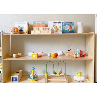 kệ gỗ montessori 3 tầng Đựng Đồ Chơi Cho Bé, Đồ Dùng Trẻ Em, Bỉm Sữa,Sách Vở thích hợp cho trường mầm non tiểu học