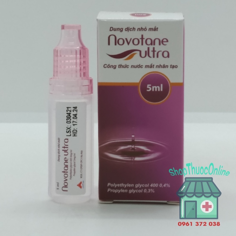 Dung dịch nhỏ mắt Novotane Ultra 5ml | Shopee Việt Nam