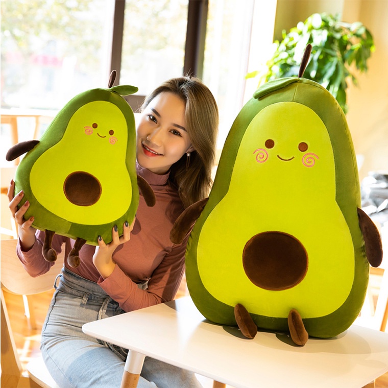 Gấu Bông Trái Bơ Tròn Nhỏ Giá Rẻ Cho Bé Xinh Cute Size 25Cm 35Cm 50Cm Babi Mama G12