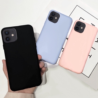 Ốp Điện Thoại Silicon Mềm Màu Trơn Cho iPhone 12Promax XSMax XS XR 5 5s 6 6s 7 8 Plus 11 Promax 11 Pro 12Mini SE 2020