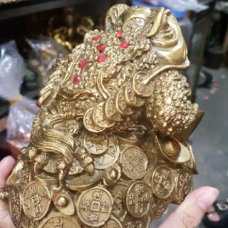 Cóc 3 Chân Thờ Thần Tài Bằng Đồng Nguyên Chất Cỡ To