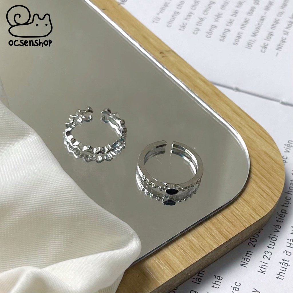 Nhẫn mạ bạc Ốc sên