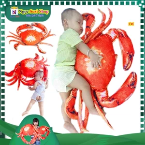 GẤU BÔNG TÔM HÙM ALASKA , CUA ĐỎ , GHẸ BÔNG 3D NHỒI BÔNG SIÊU MỊN ÔM NGỦ TRANG TRÍ QUÀ TẶNG đồ chơi doll toy thú bông