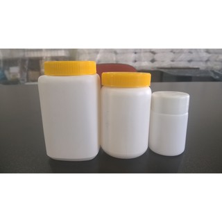 Hủ Nhựa Trắng Đục Nắp Vàng Đựng Bột 50G - hv5-1