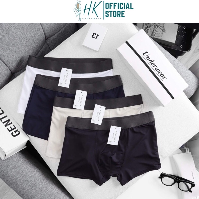 Quần Xì Nam Boxer Thun Lạnh Co Dãn, Quần Chíp Nam Boxer Cao Cấp Kháng Khuẩn CT .