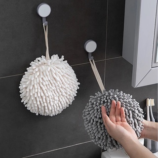 Khăn Lau Tay Bằng Sợi Micro Mềm Thấm Hút Nhanh Có Dây Treo Dành Cho Nhà Tắm
