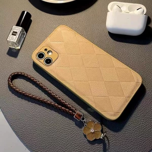 Ốp Điện Thoại Da Họa Tiết Kim Cương Sang Trọng Cho iphone 13 Pro Max i13 13pro 11 Pro Max i11 iX Xs XR 7 plus 8 plus Xs Max 12Pro 12 Pro Max