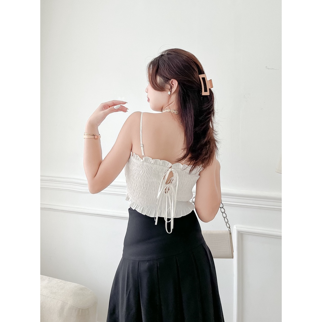ÁO HAI DÂY CROPTOP CỘT DÂY SAU XINH XẮN - LYNN TOP