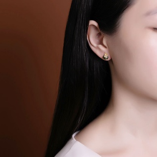 Khuyên Tai Bạc 925 Hình Túi Tiền May Mắn Thời Trang