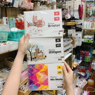 Sổ vẽ PASSION MIX MEDIA / BRISTOL / PASSION 200gsm sử dụng cho nhiều chất liệu vẽ khác nhau 🐻💕🌻