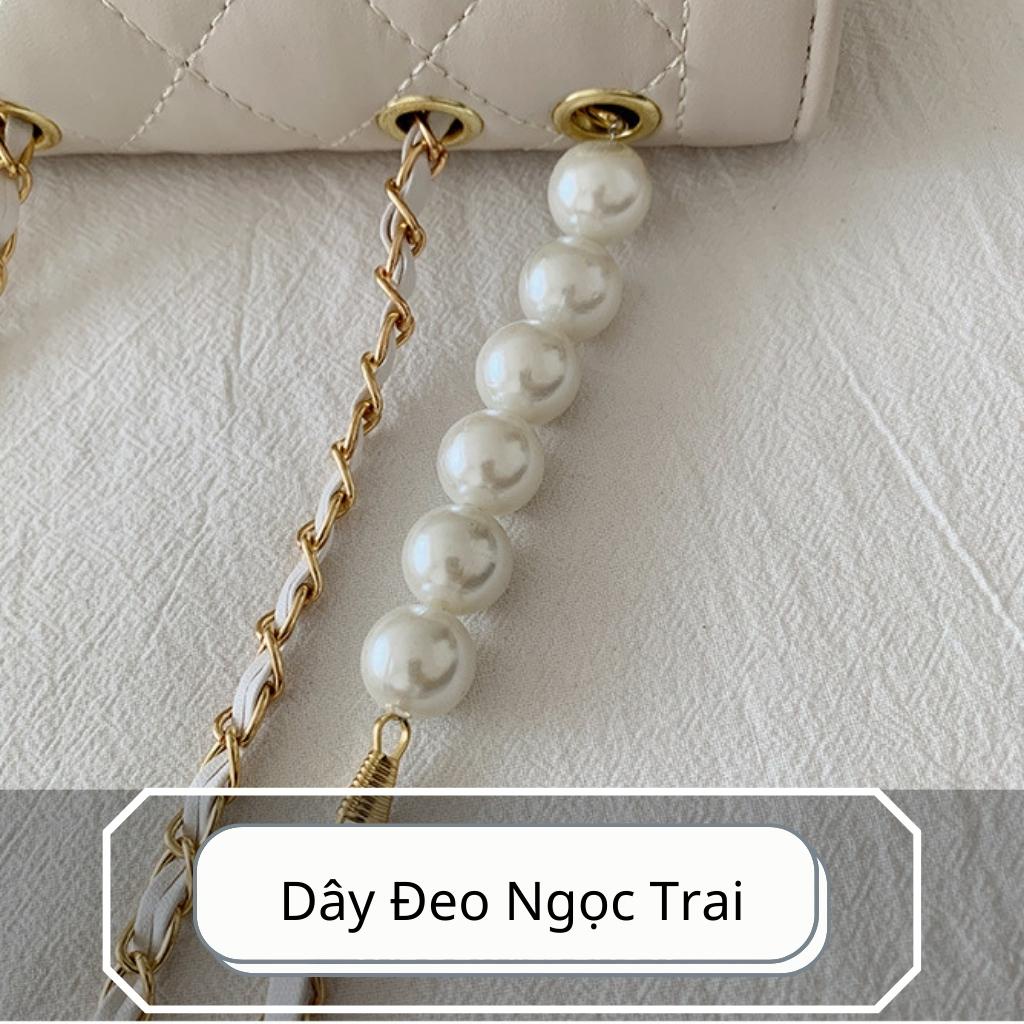 Túi Xách Nữ Đeo Chéo Quảng Châu Dây Đeo Móc Khóa Phối Ngọc Sang Quảng Châu HARA Túi Xách