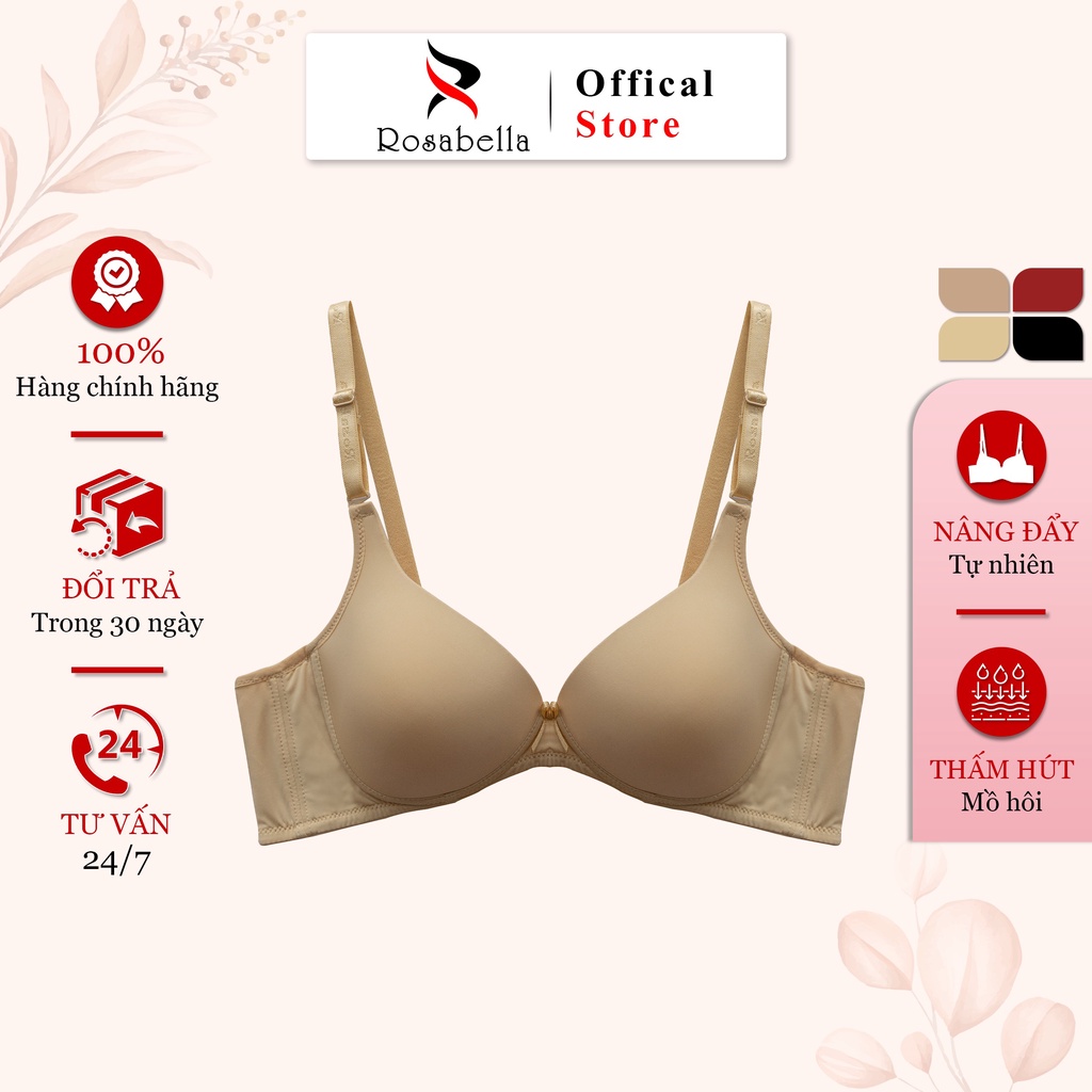 Ảnh Áo Ngực Không Gọng ROSABELLA Chất Vải Cao Cấp Thoáng Mát Lớp Mút Mỏng Ôm Ngực RW37 3