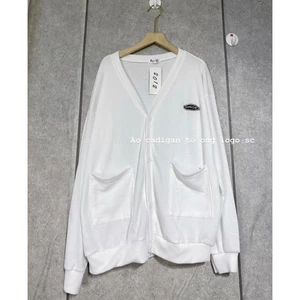 Áo Khoác Cardigan mỏng chất liệu vải tổ ong sang trọng logo sc trước ngực form dáng Hàn Quốc.