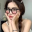 Mắt kính má hồng nữ nam giả cận râm mát thời trang phong cách Ulzzang Hottrend chống tia UV bảo vệ mắt 091