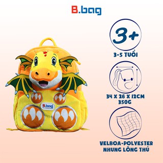 Balo Smartkids mẫu giáo Cushy-Dragon Vàng cam dành cho bé 3-5 tuổi,trẻ mẫu giáo,đáng yêu,dễ thương B-12-103