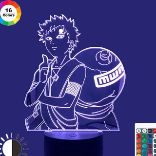 GC9 Naruto Đèn Ngủ Hình Sasuke Itachi Sasuke Trang Trí Phòng Ngủ Chiếu Sáng 3D Đèn LED Quà Tặng Cho Anime Người Hâm Mộ CG9