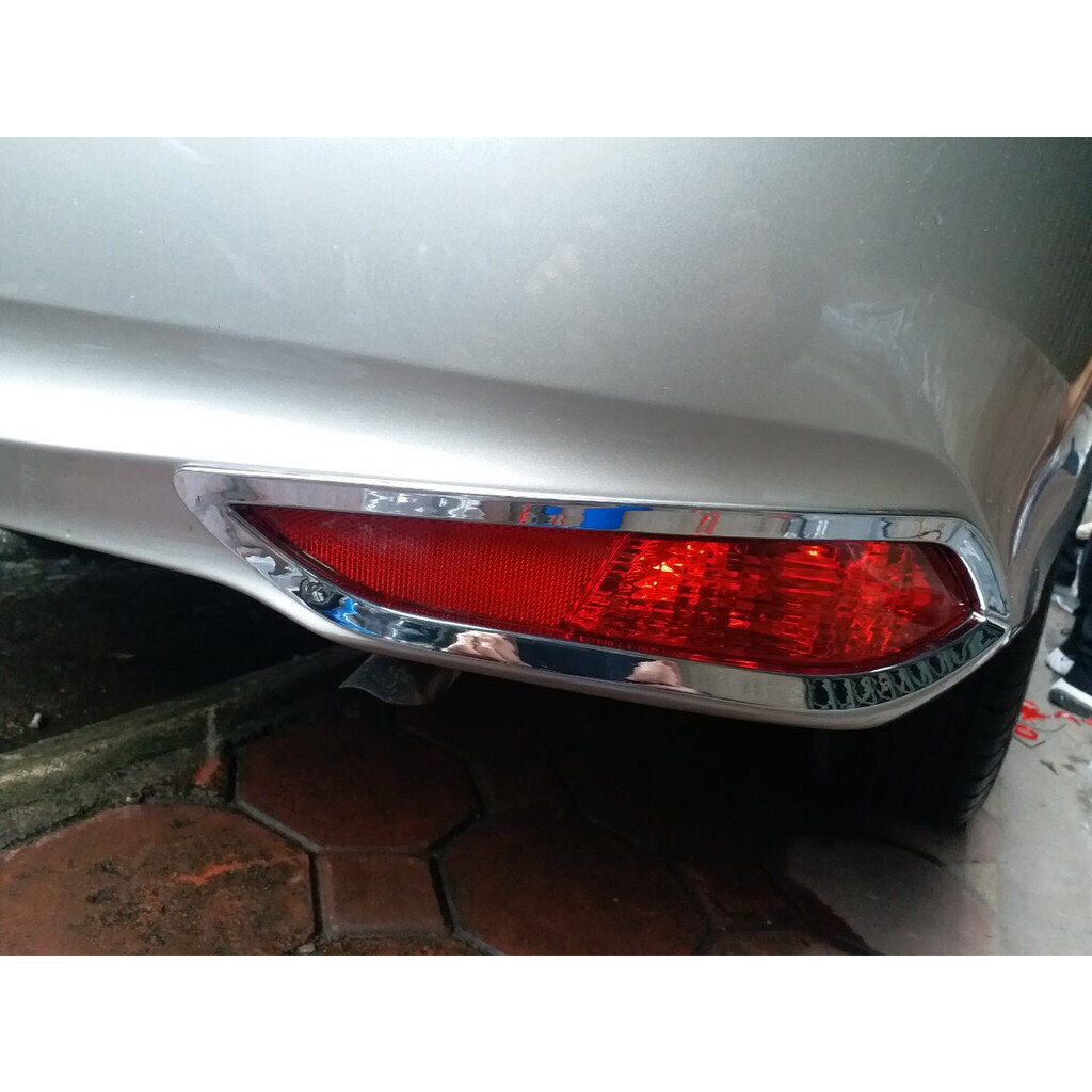 Ốp Viền Đèn Gầm Trước, Sau Xe Vios 2019-2020-2021-2022-2023-2024 Mạ Crom cao cấp