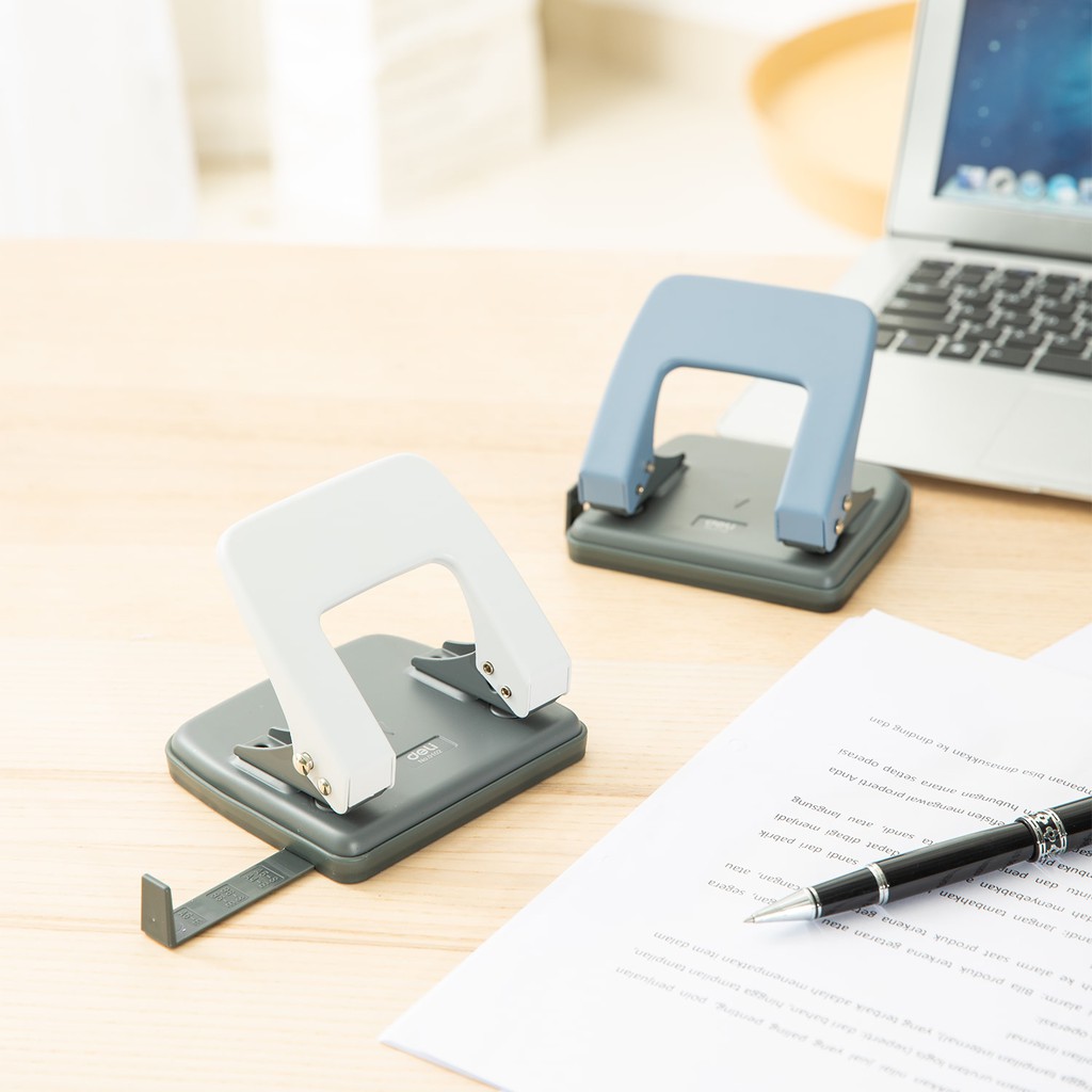 Máy Đục Lỗ Deli Bấm Lỗ Giấy Làm Sổ Còng 20 Tờ Sổ Planner Bullet Nhiều Màu Sắc Tiện Lợi Cho Học Sinh Văn Phòng
