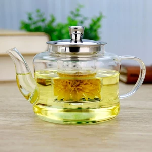 Ấm pha trà thủy tinh có vòi,lõi lọc trà inox 304 dung tích lớn chịu nhiệt cao cấp