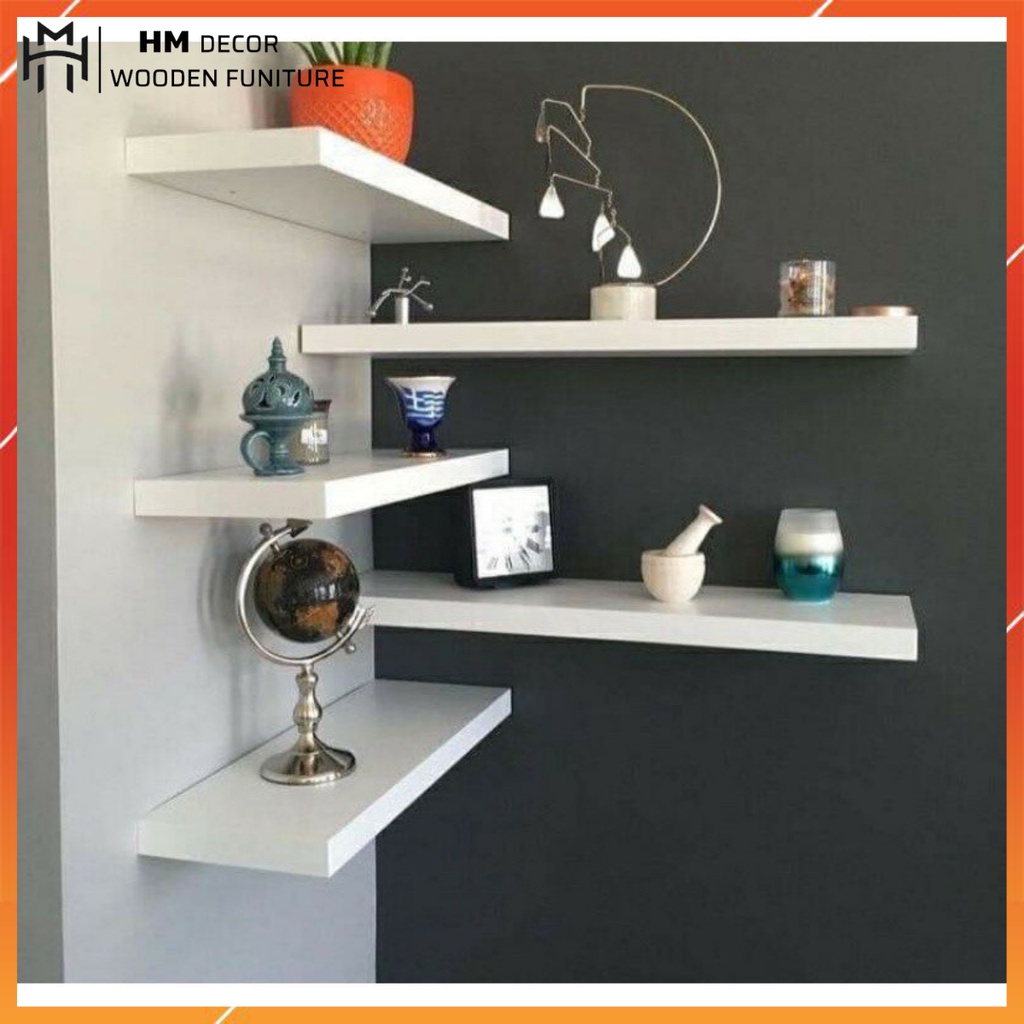 Kệ treo tường Kệ gỗ treo tường hàn quốc kích thước từ 30cm đến 80cm ...