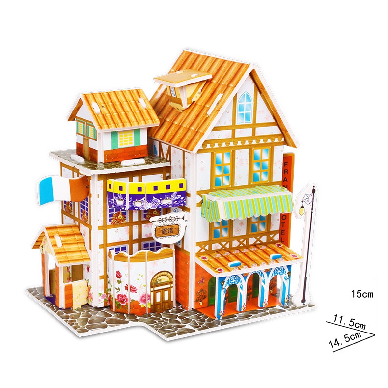 Bộ Đồ Chơi Xếp Hình 3D Thủ Công Bằng Giấy Dành Cho Bé | Shopee Việt Nam