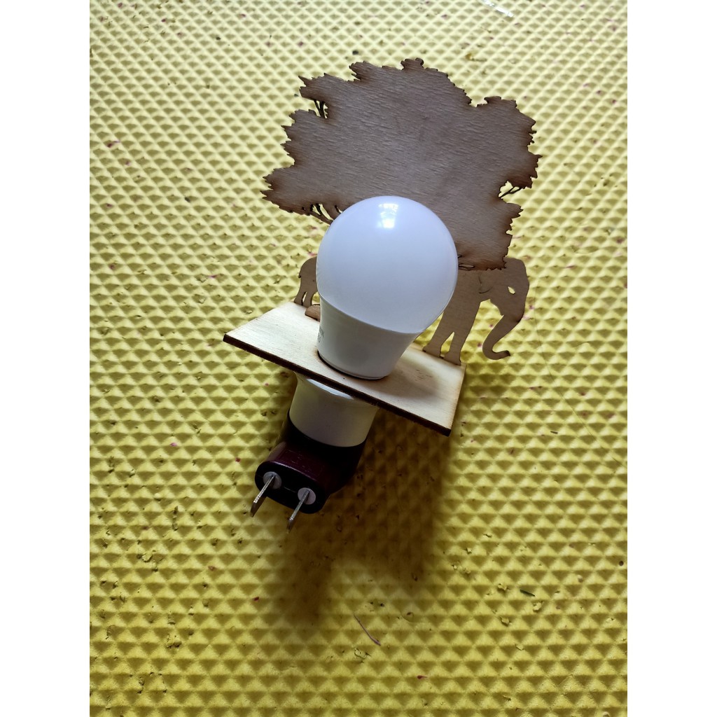 Đèn ngủ 2 con voi diy- đèn trang trí decor phòng ngủ