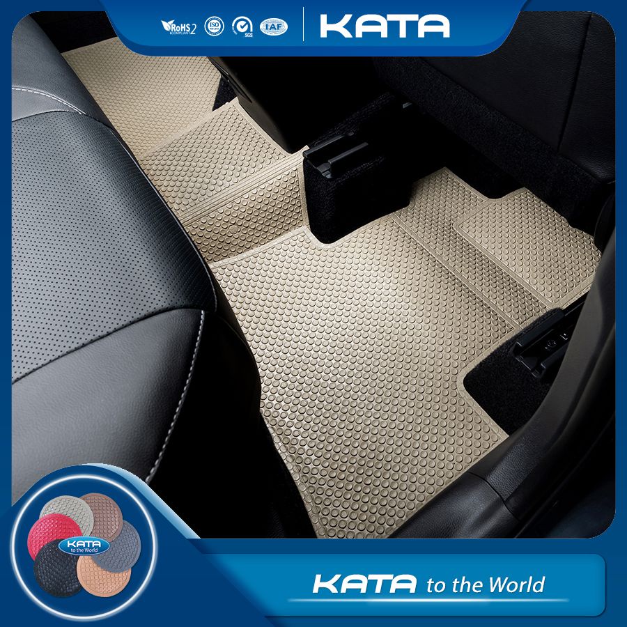 Thảm lót sàn ô tô KATA cho xe Toyota Corolla Cross (2020-2025) - Phiên Bản PRO -Không ẩm mốc, Không thấm nước, Không mùi