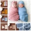 Yoo Sơ Sinh Bé Cotton Quấn Khăn Có Băng Đô Mũ 2 Bộ Cho Bé Sơ Sinh Bé Gái Bé Trai Đạo Cụ Chụp Ảnh